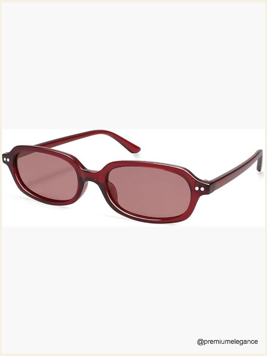 Retro Small Narrow Rectangle Sunglasses Unisex UV400 main image 7
